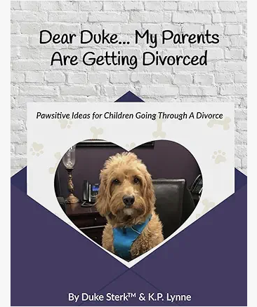 image of duke sterk a dog on the cover of a children's book